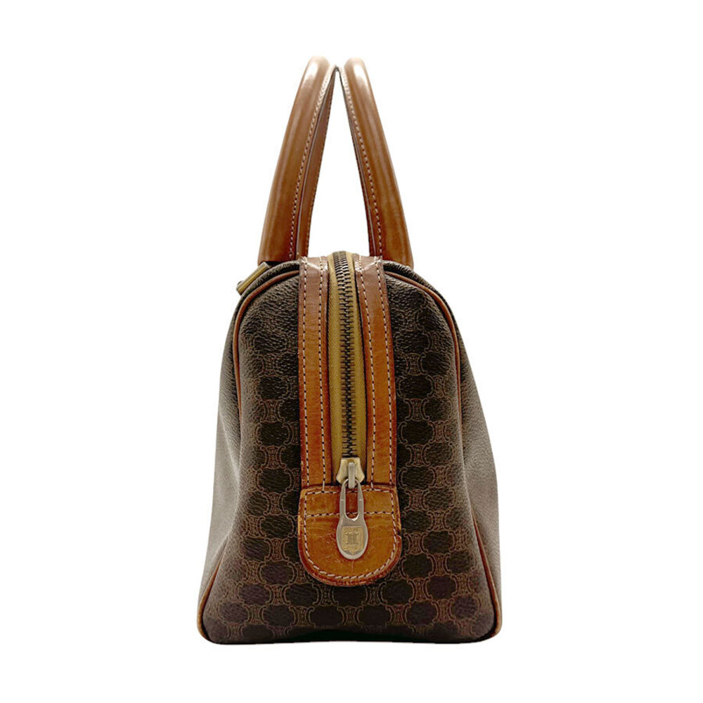 Celine coated brown handbag Macadam canvas